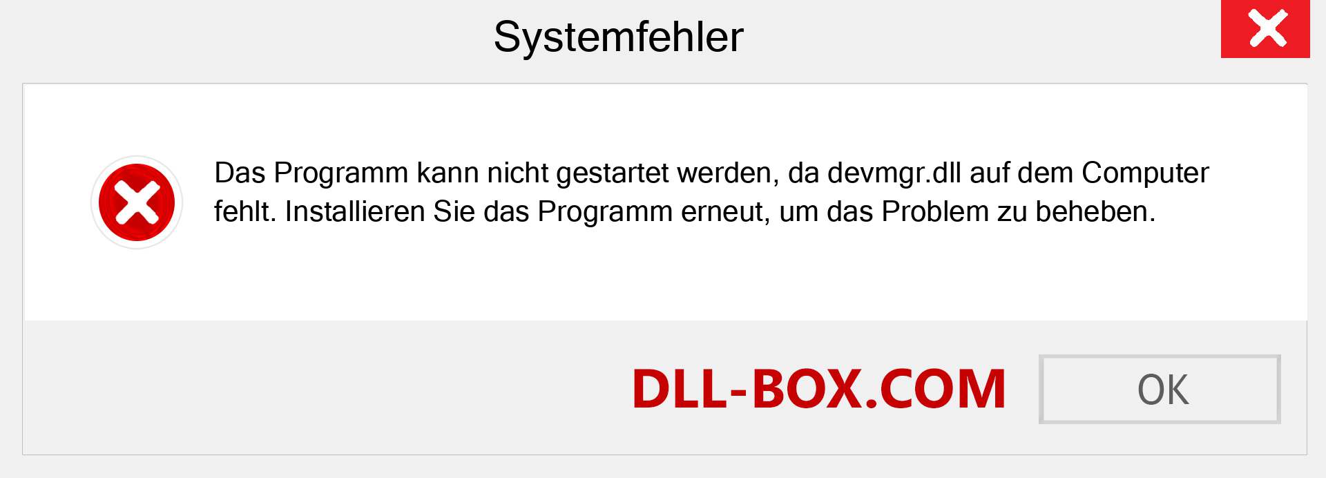 devmgr.dll-Datei fehlt?. Download für Windows 7, 8, 10 - Fix devmgr dll Missing Error unter Windows, Fotos, Bildern